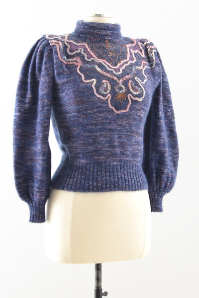 Chunky Mohair Sweater / S M