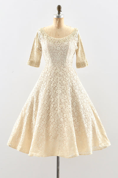 1950's Lace Dress | Small