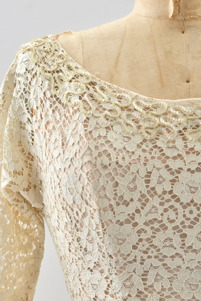 1950's Lace Dress | Small