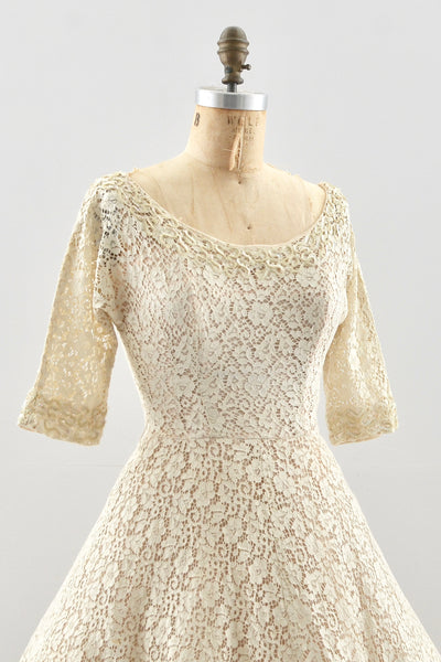 1950's Lace Dress | Small