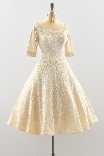 1950's Lace Dress | Small