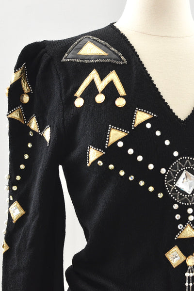 Embellished Sweater / M
