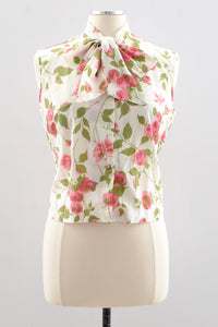 Novelty Rose Print Top
