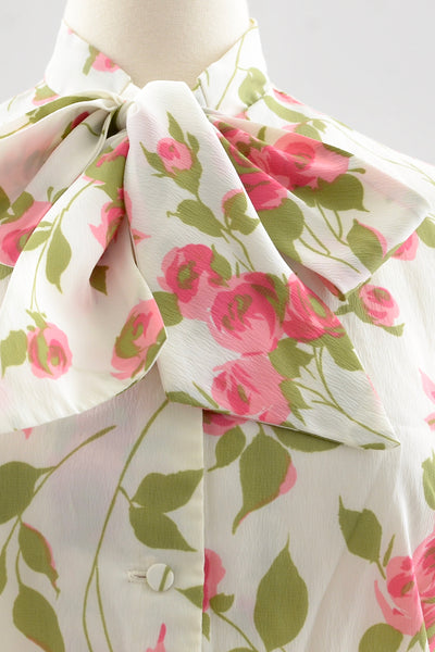 Novelty Rose Print Top