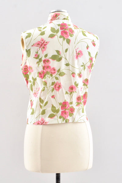 Novelty Rose Print Top