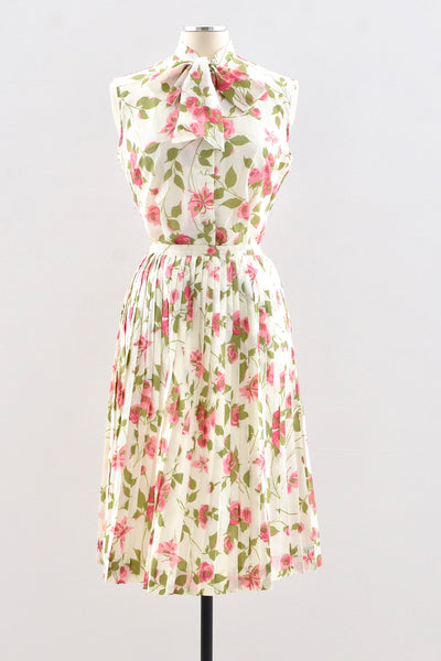 Novelty Rose Print Skirt / S M