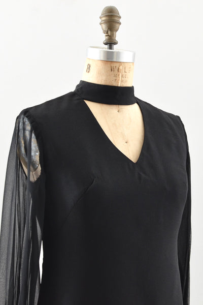 Vintage Cutout Dress / XS