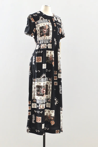 Tile Print Dress / M