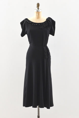 Trailing Bow Dress / S