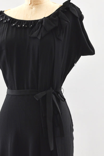 Trailing Bow Dress / S