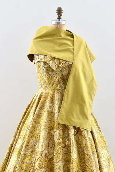 Golden Strapless Colony Casuals Dress
