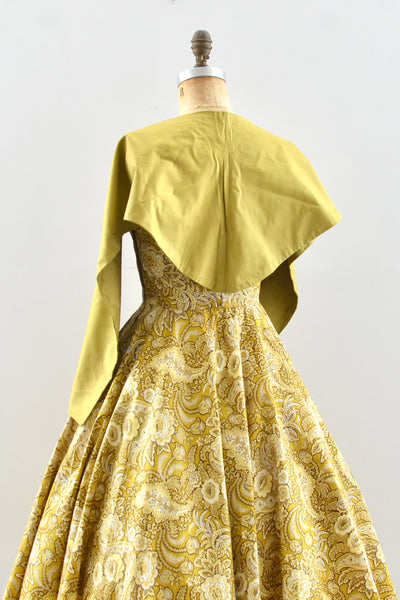 Golden Strapless Colony Casuals Dress