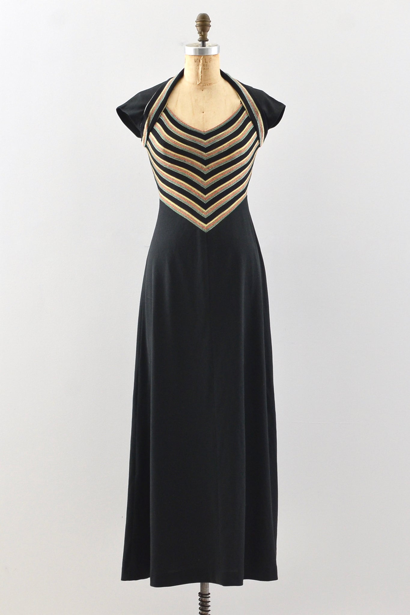 Cutout Chevron Dress / XS