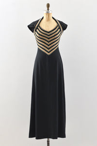 Cutout Chevron Dress / XS