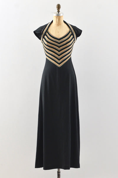 Cutout Chevron Dress / XS