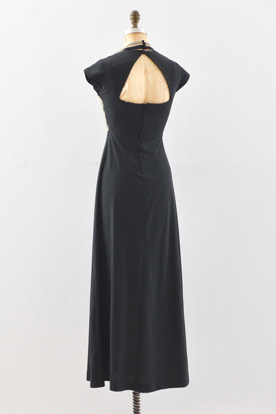 Cutout Chevron Dress / XS