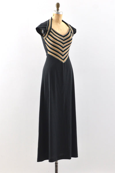 Cutout Chevron Dress / XS