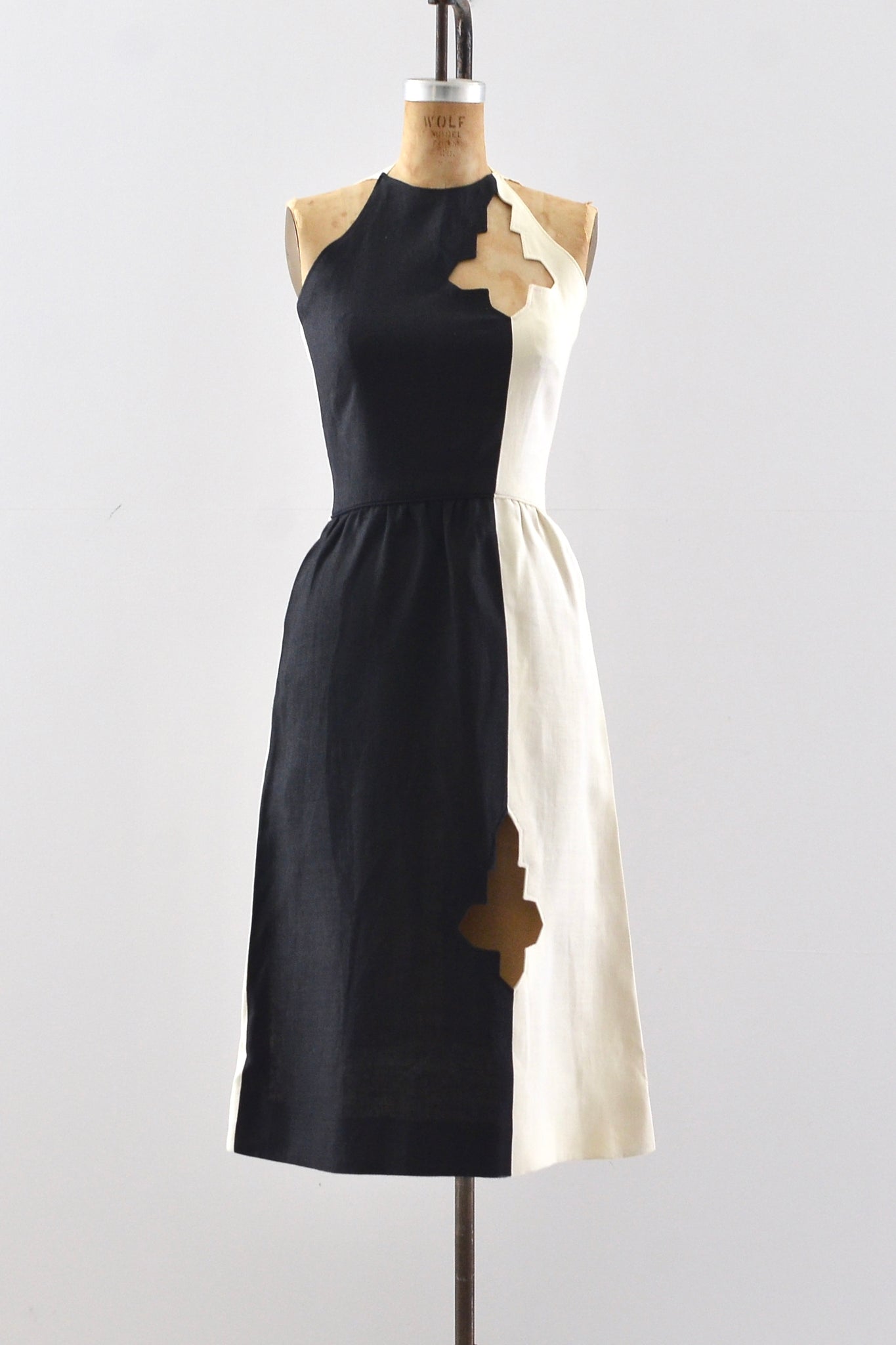 Black & White Cutout Dress