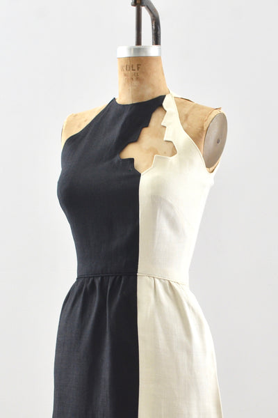 Black & White Cutout Dress