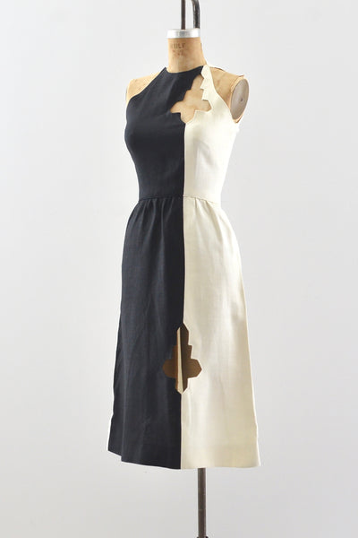 Black & White Cutout Dress