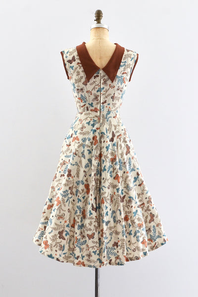 50's Butterfly Print Dress