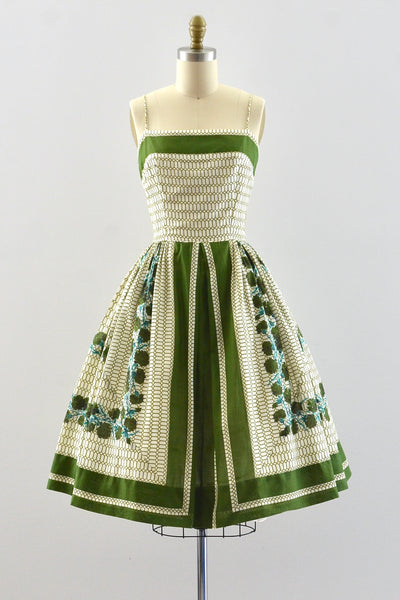 Border Print Dress