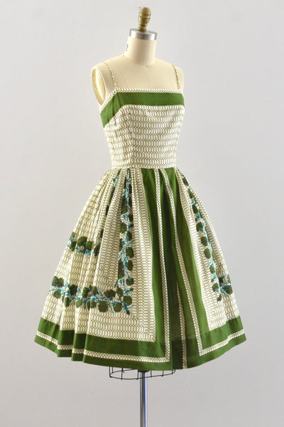 Border Print Dress