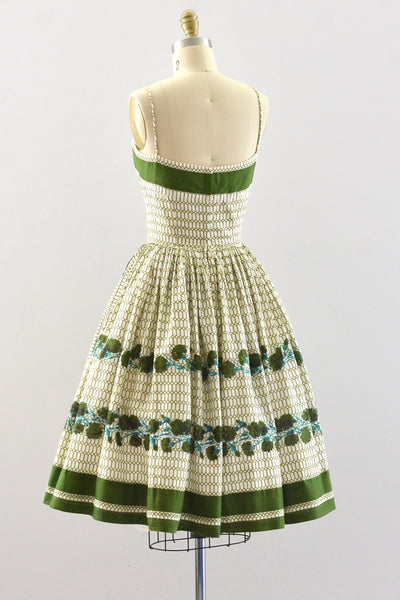 Border Print Dress