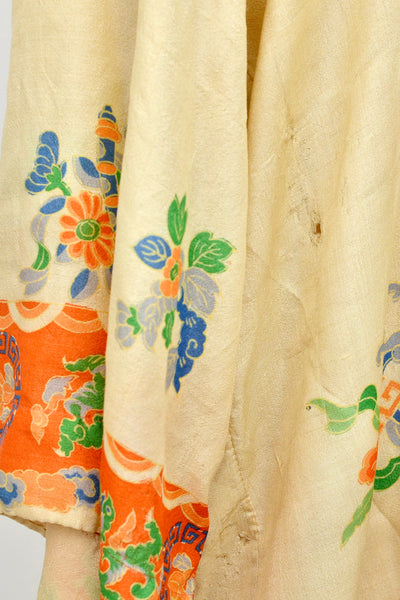 20's Pongee Silk Robe