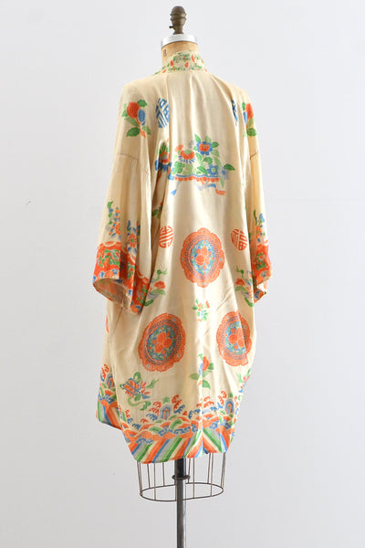 20's Pongee Silk Robe