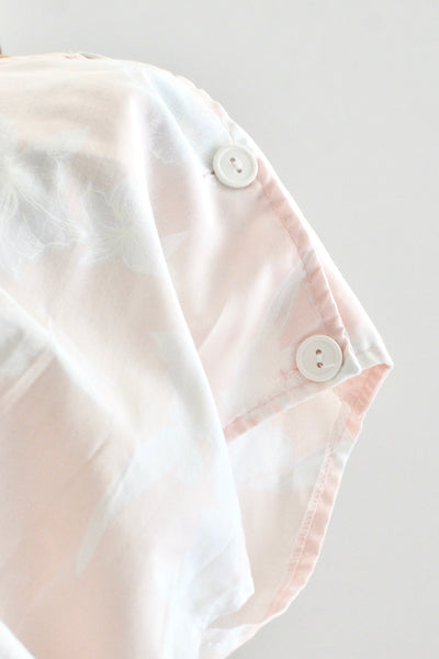 80's Peach Romper / S M