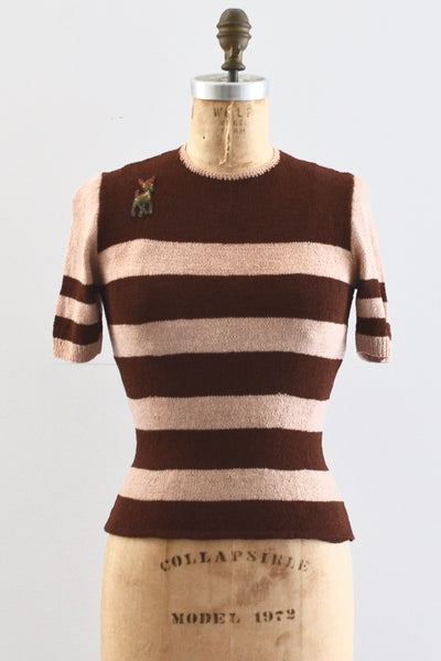 40s Striped Top