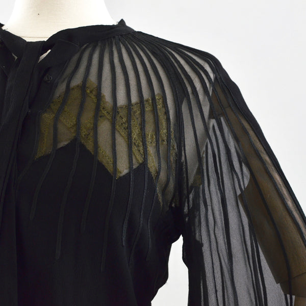 30's Bishop Sleeve Blouse