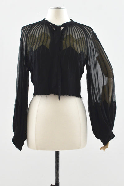 30's Bishop Sleeve Blouse
