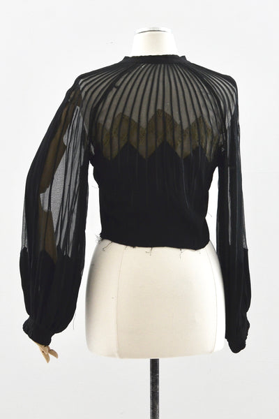 30's Bishop Sleeve Blouse