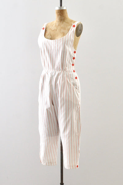 Candy Striped Jumpsuit / S