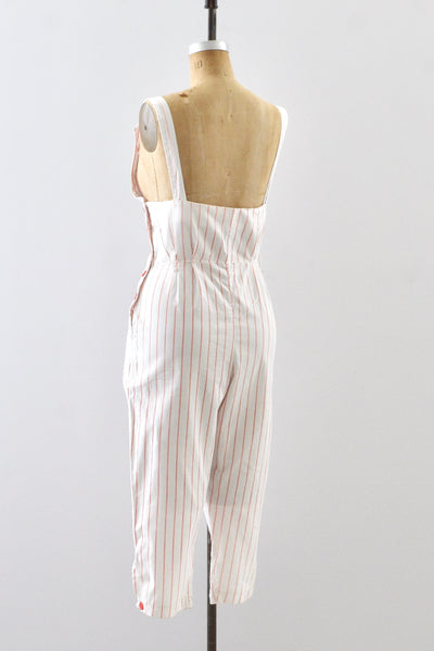Candy Striped Jumpsuit / S