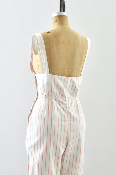 Candy Striped Jumpsuit / S