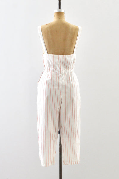 Candy Striped Jumpsuit / S