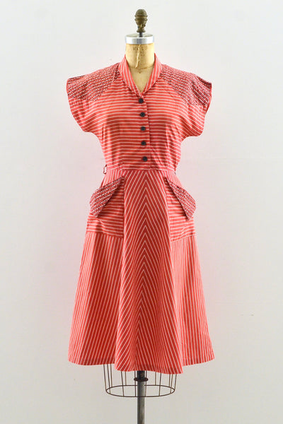 40's Soutache Dress / XS S