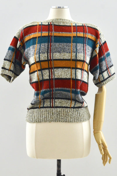 80's Grid Sweater