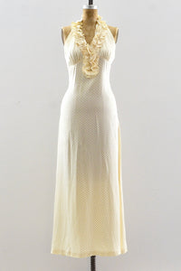 70's Buttercream Dress / S