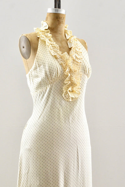 70's Buttercream Dress / S