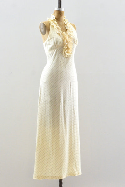 70's Buttercream Dress / S