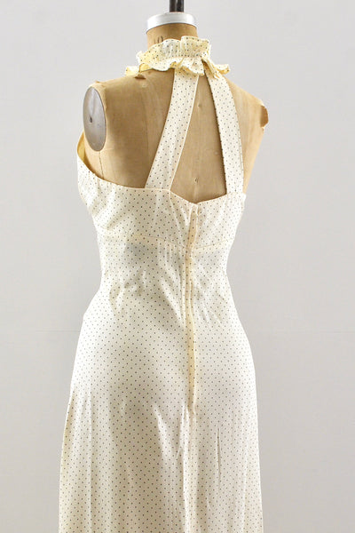 70's Buttercream Dress / S