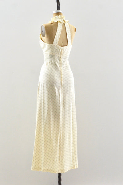 70's Buttercream Dress / S