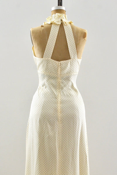 70's Buttercream Dress / S