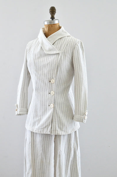 1910's Pinstripe Walking Suit