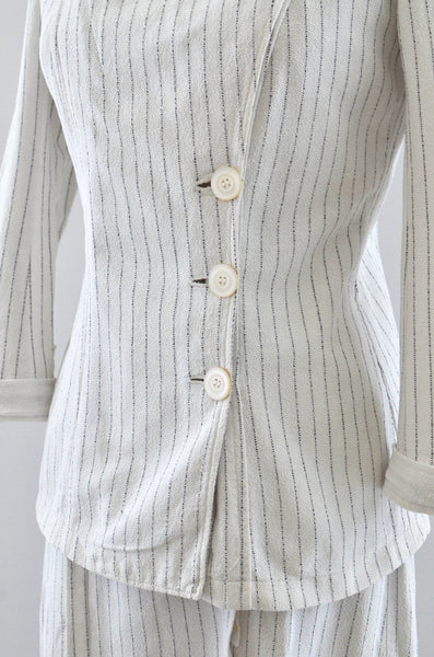 1910's Pinstripe Walking Suit