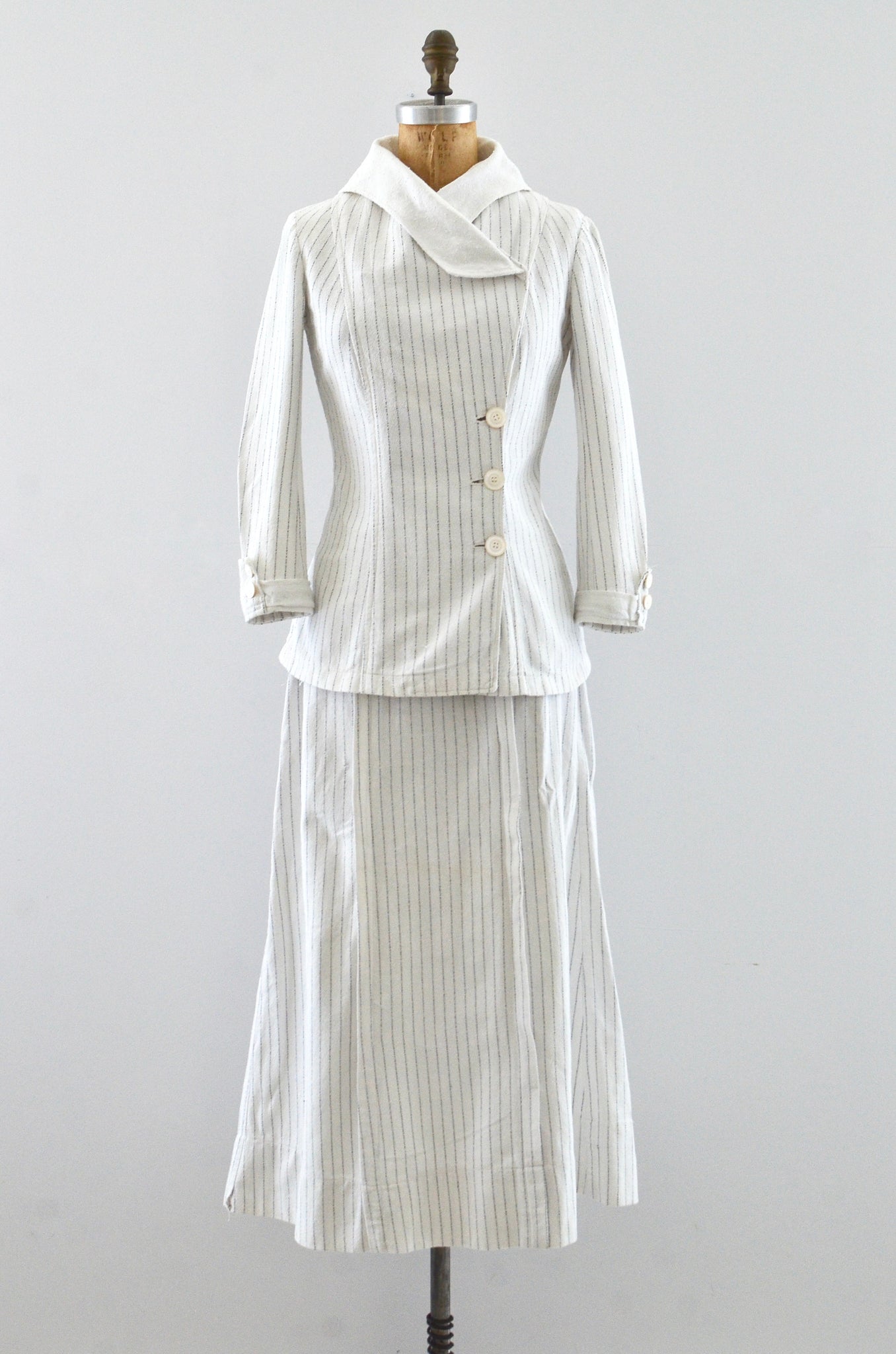 1910's Pinstripe Walking Suit